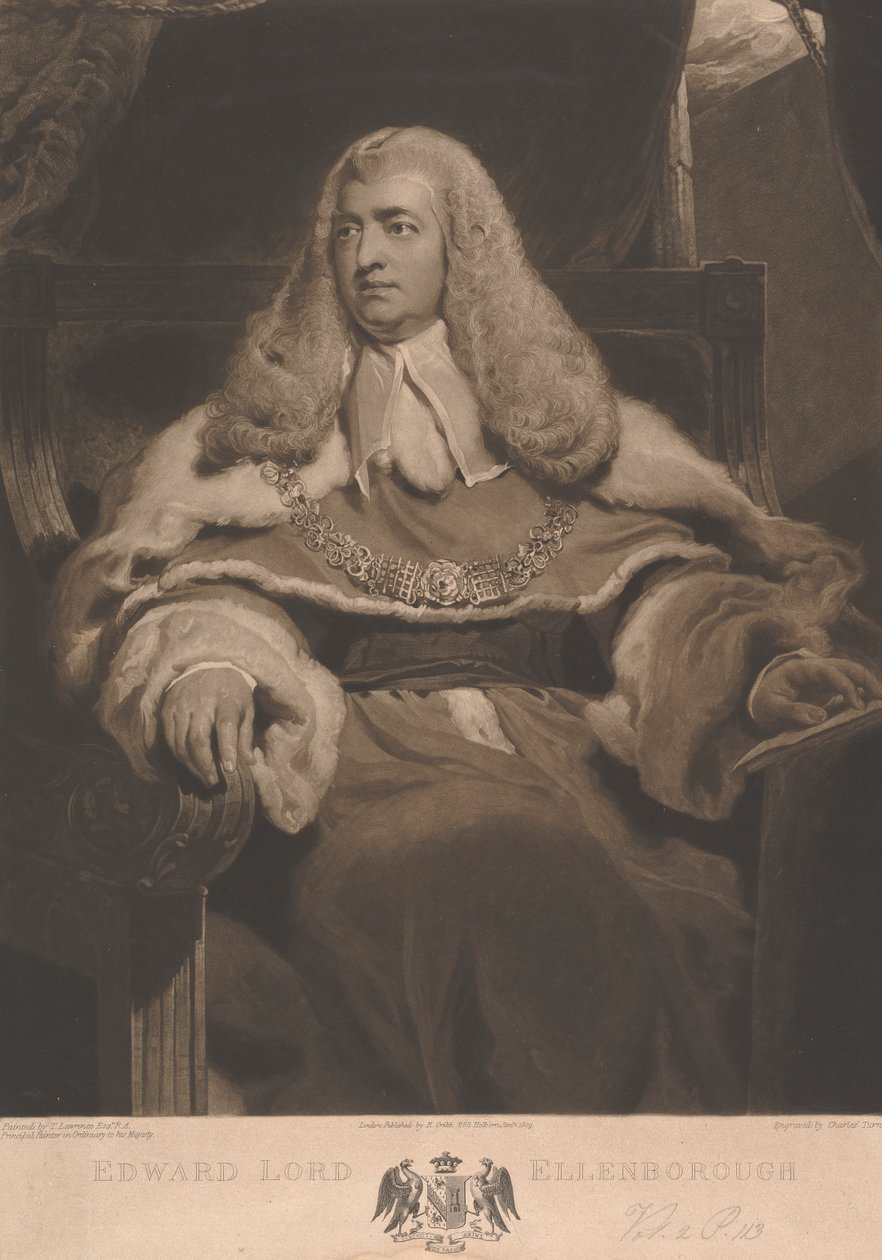 Edward Law, 1e Baron Ellenborough door Charles Turner