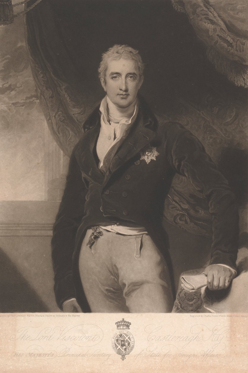 Lord Viscount Castlereagh door Charles Turner