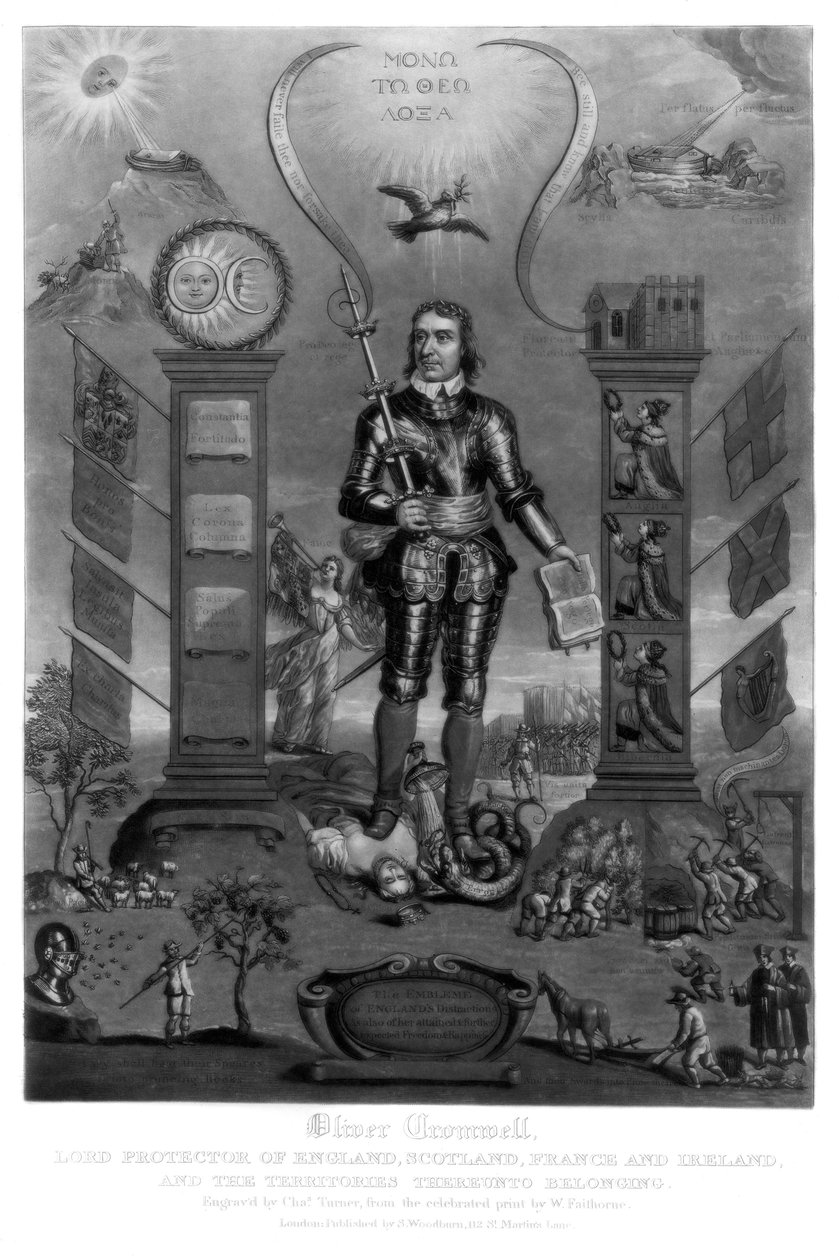 Oliver Cromwell, Engelse soldaat en staatsman door Charles Turner