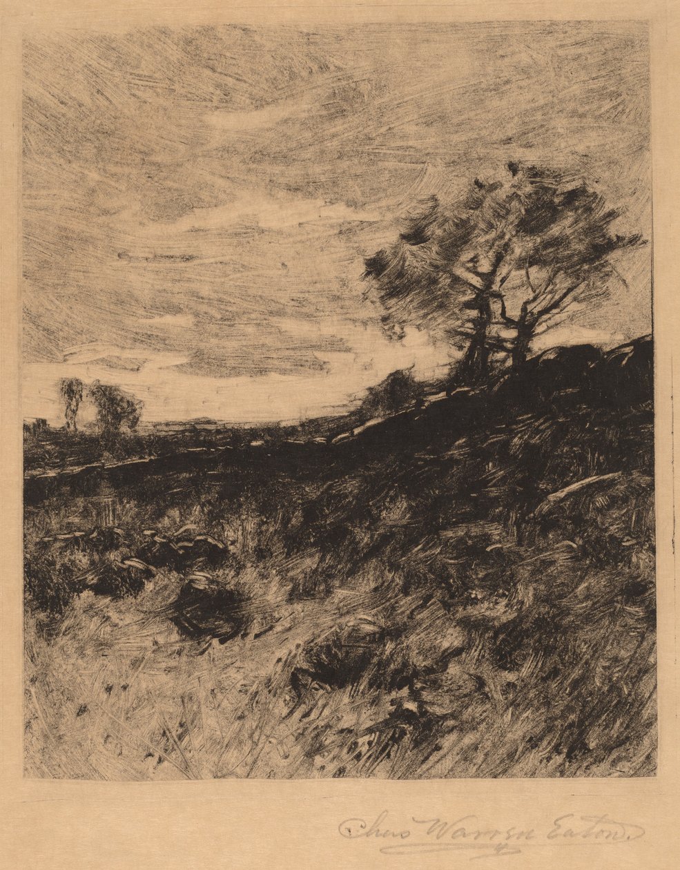 Landschap door Charles Warren Eaton