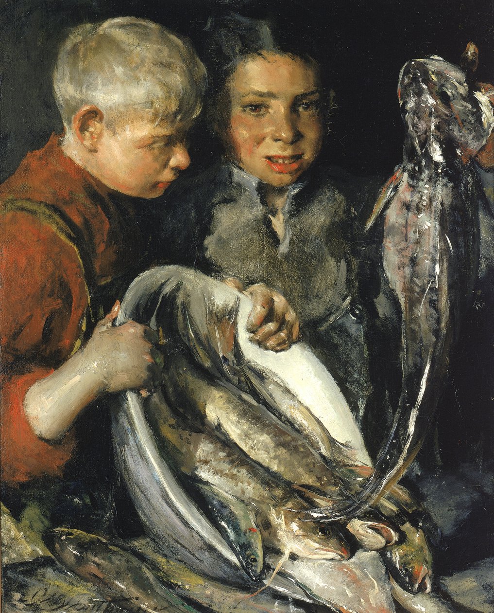Visserskinderen door Charles Webster Hawthorne