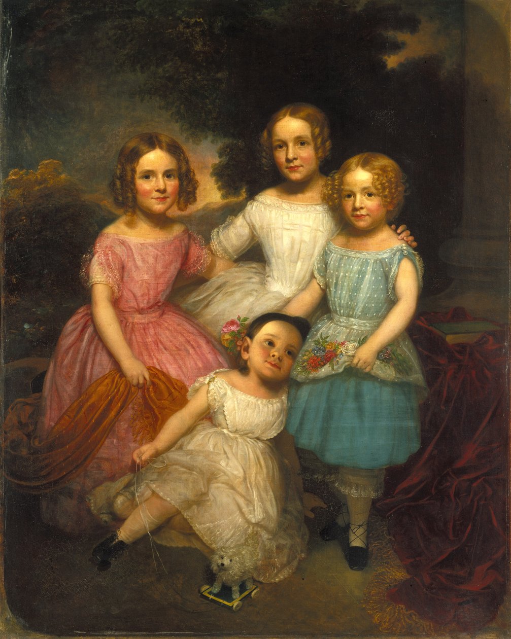 Adrian Baucker Holmes kinderen, ca. 1850 door Charles Wesley Jarvis