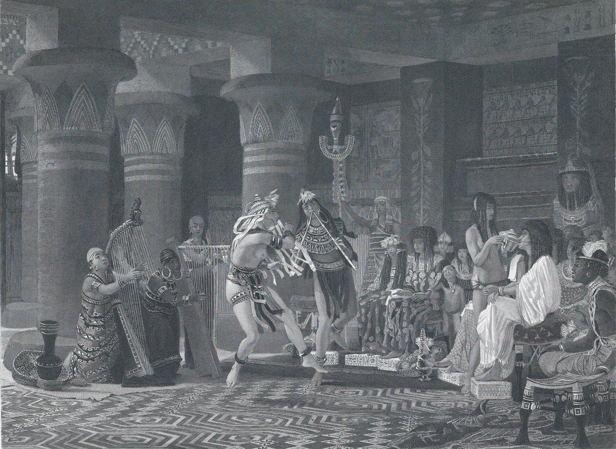 Vrijetijdsbesteding in het oude Egypte, 1876 door Charles William Sharpe