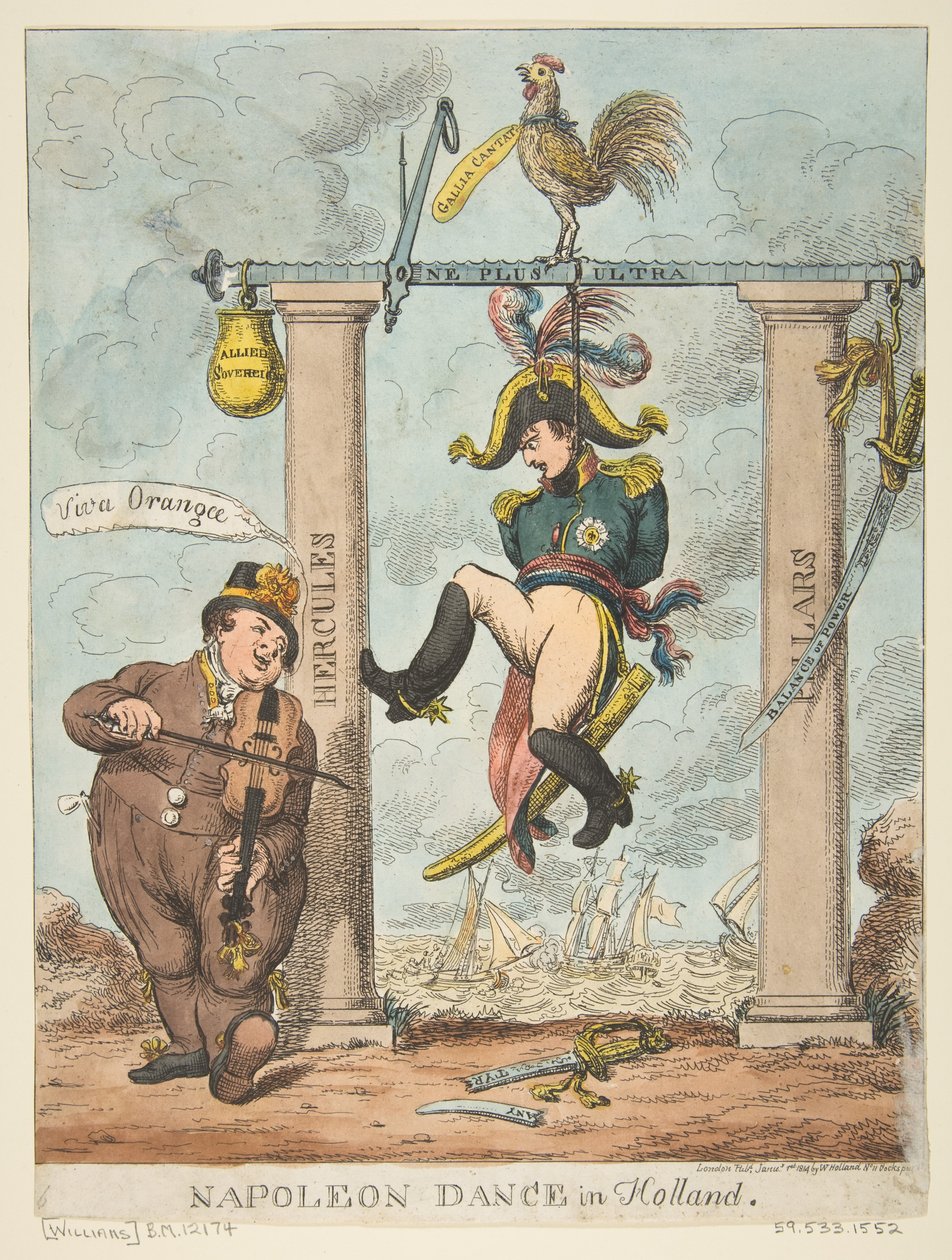Napoleon Dans in Nederland, 1 januari 1814 door Charles Williams