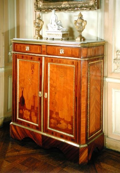 Kabinet (houtmarquetterie) door Charles attr.to Topino
