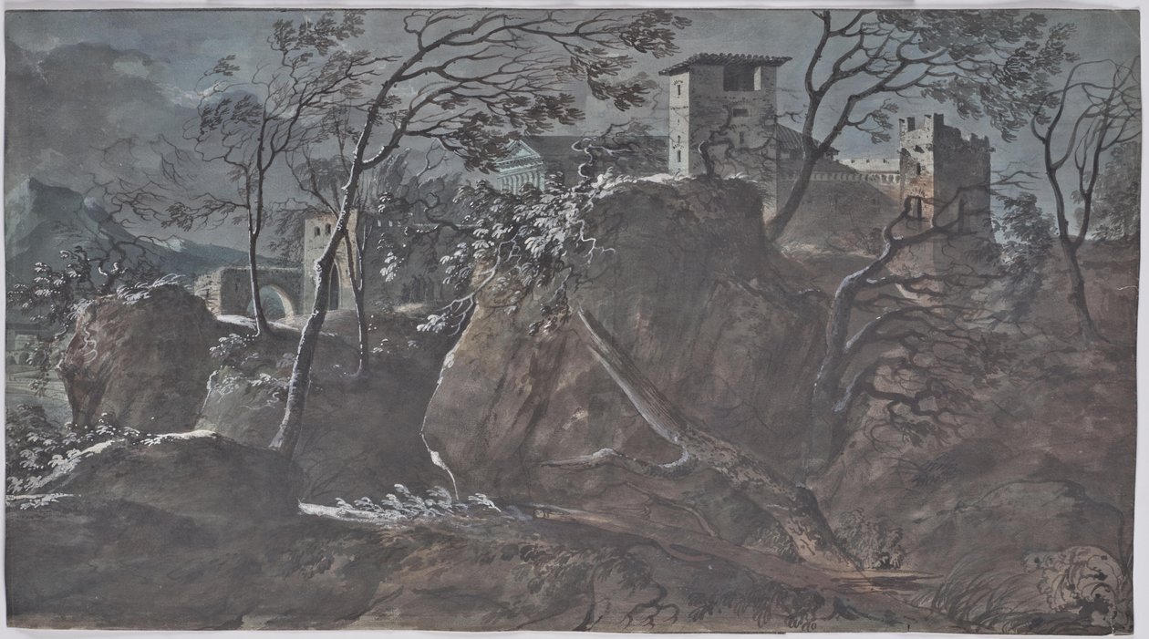 Oeroud rivierlandschap door Charles de Thomas
