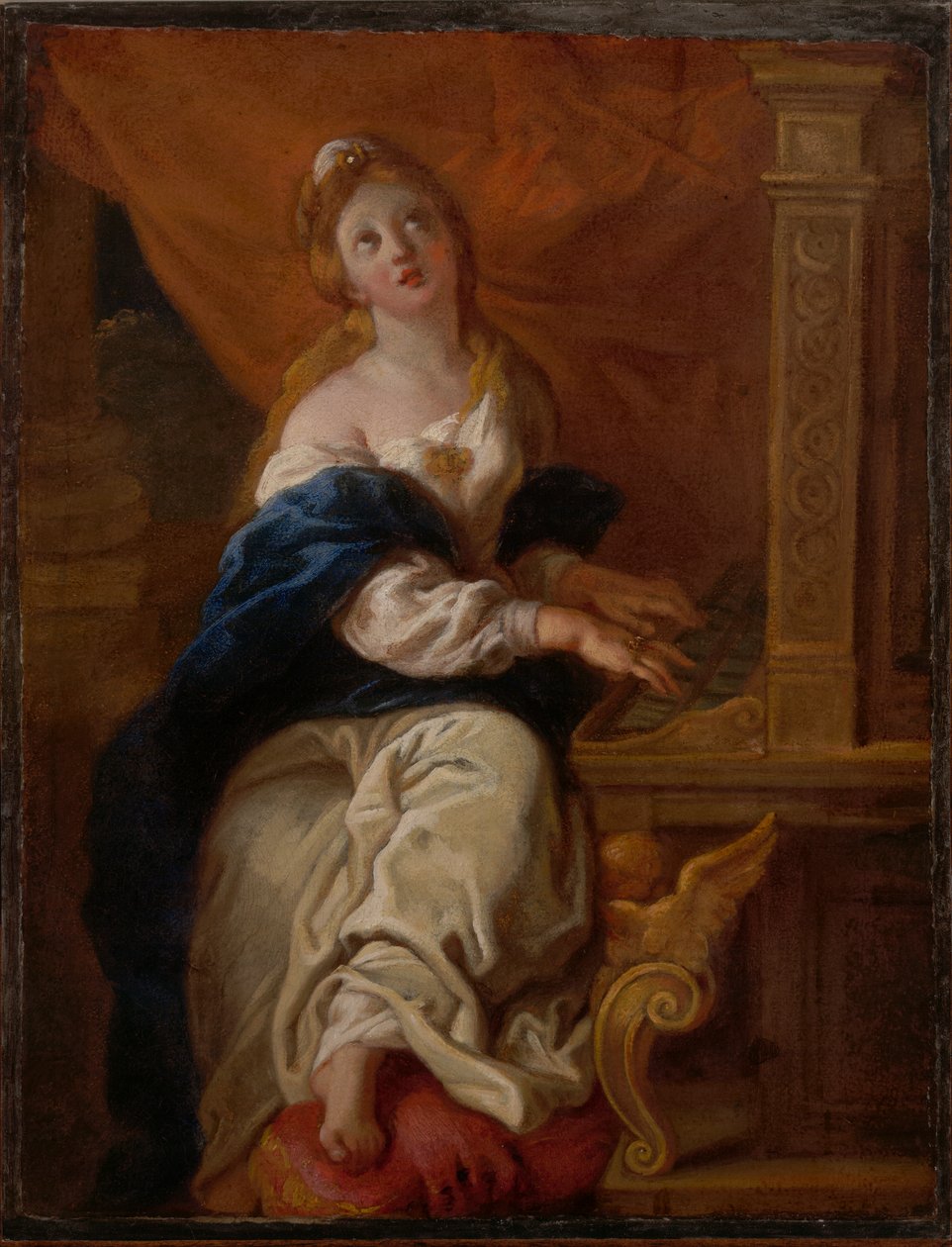 Sint Cecilia door Charles de la Fosse