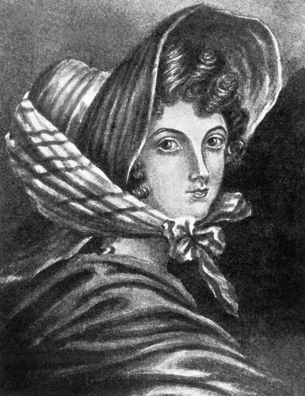 Emily Bronte door Charlotte (after) Bronte