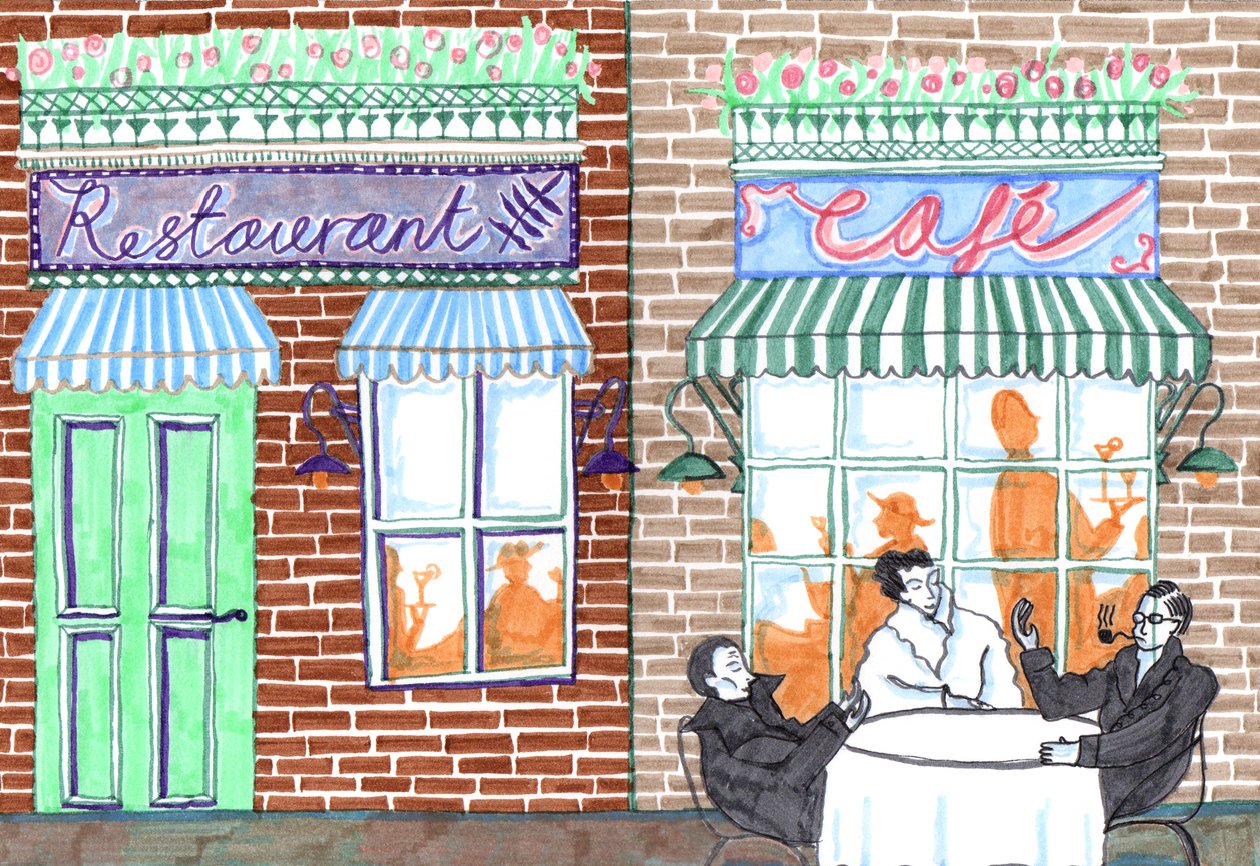 Café door Charlotte Orr