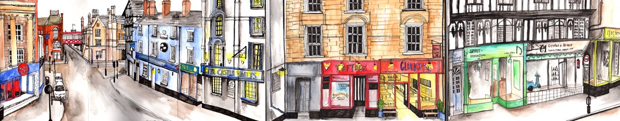 Shrewsbury Stad, 2021 door Charlotte Orr
