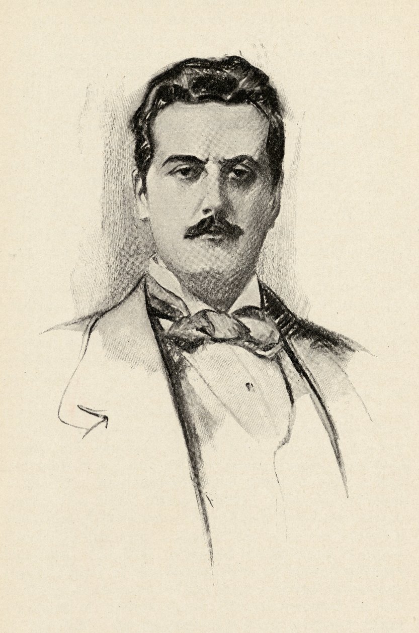 Giacomo Puccini (1858-1924) illustratie uit 