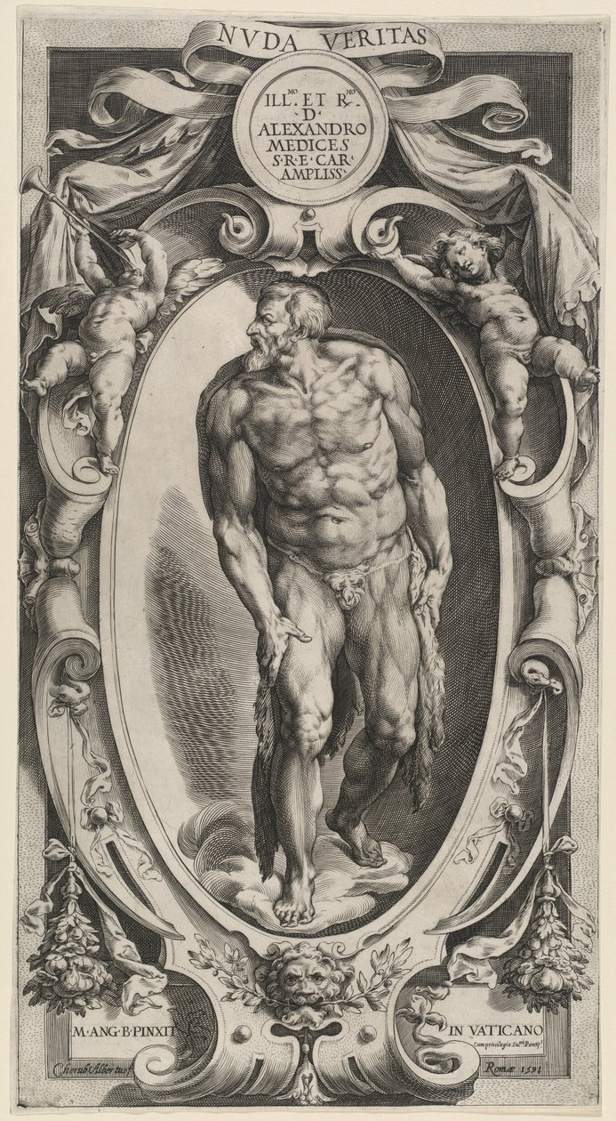 Sint Johannes de Doper, 1591 door Cherubino Alberti