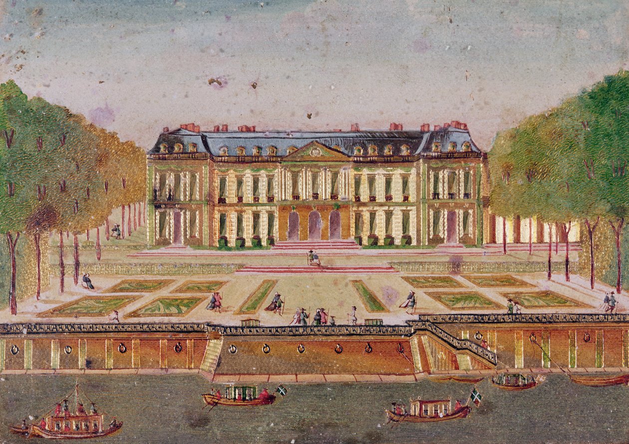 Het Kasteel van Choisy, parkzijde door Chevalier