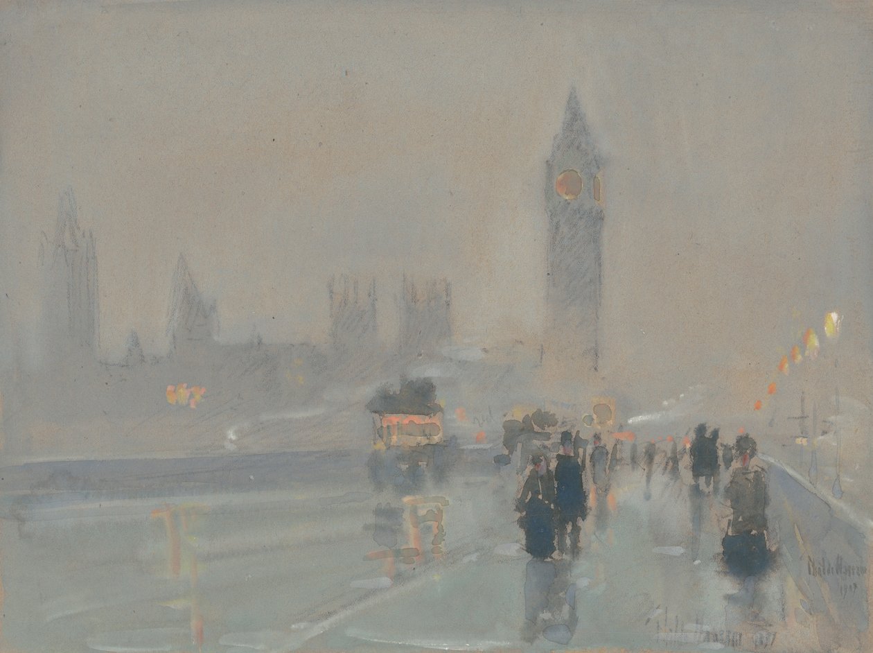 Big Ben door Childe Frederick Hassam