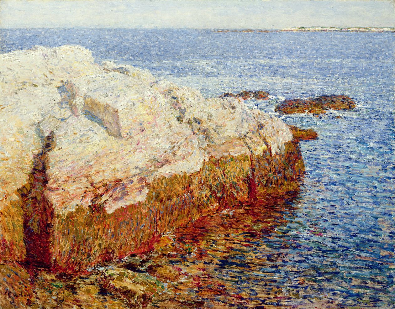 Kliprots, Appledore door Childe Frederick Hassam