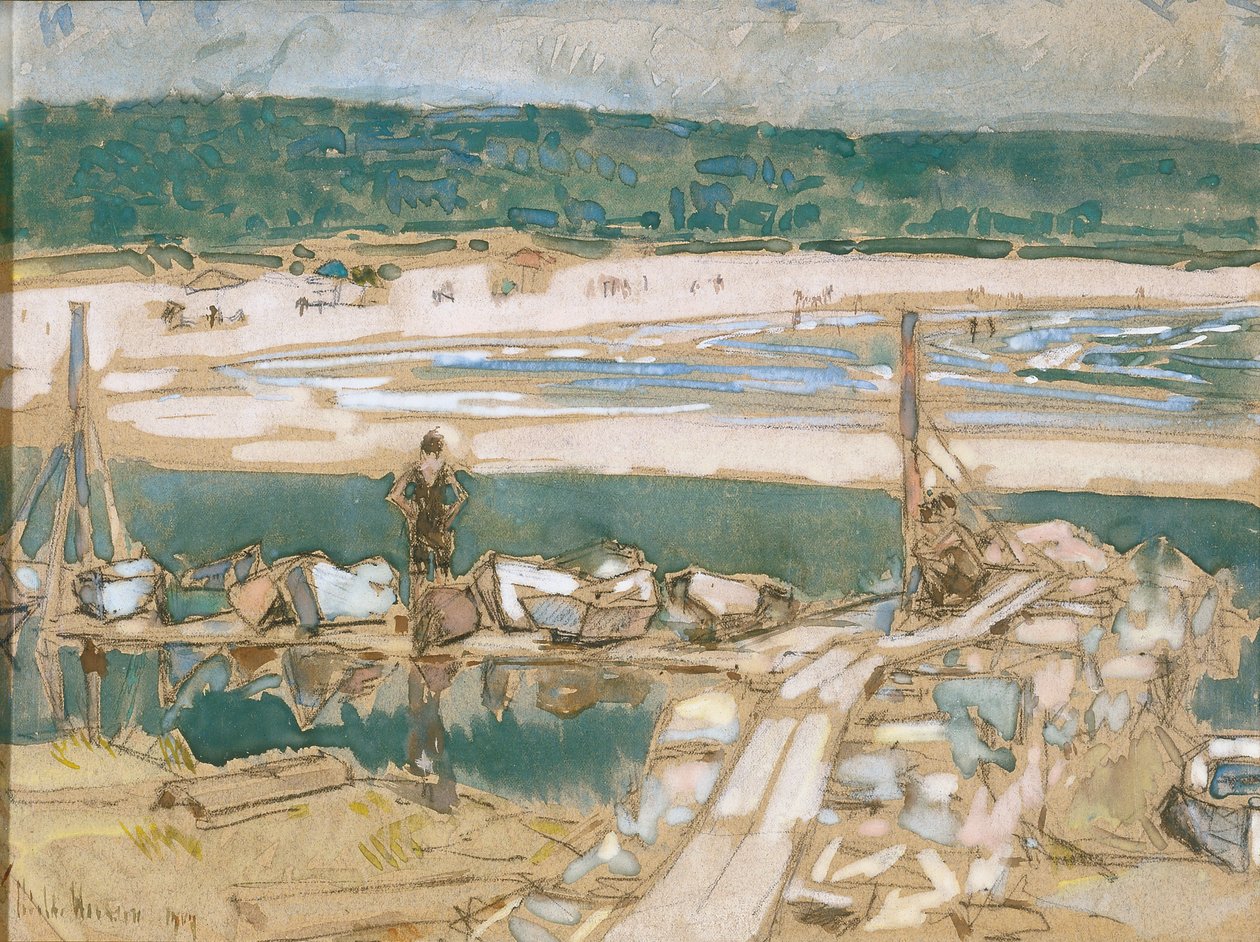 Good Harbor Beach, Gloucester door Childe Frederick Hassam