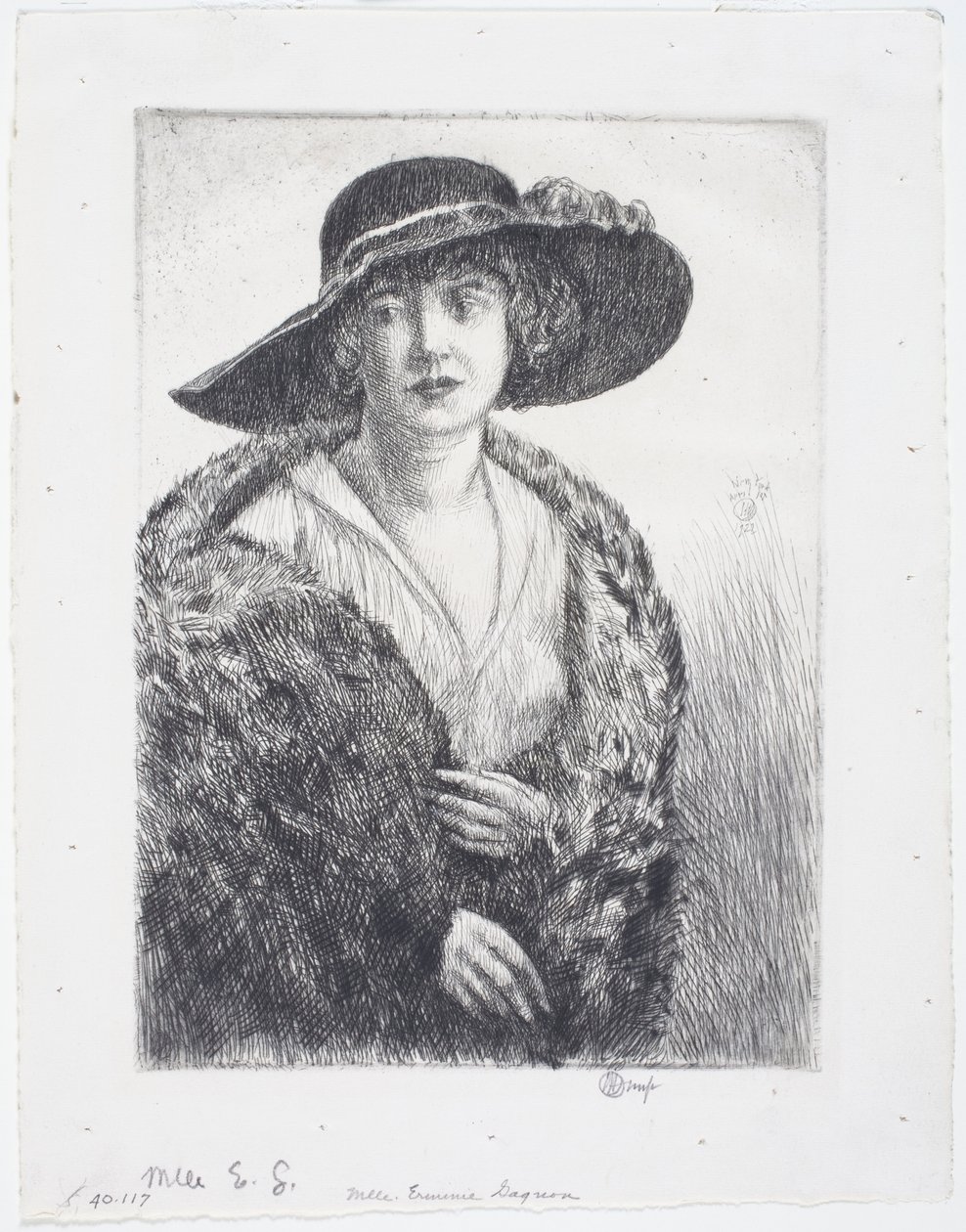 Juffrouw Erminie Gagnon door Childe Frederick Hassam