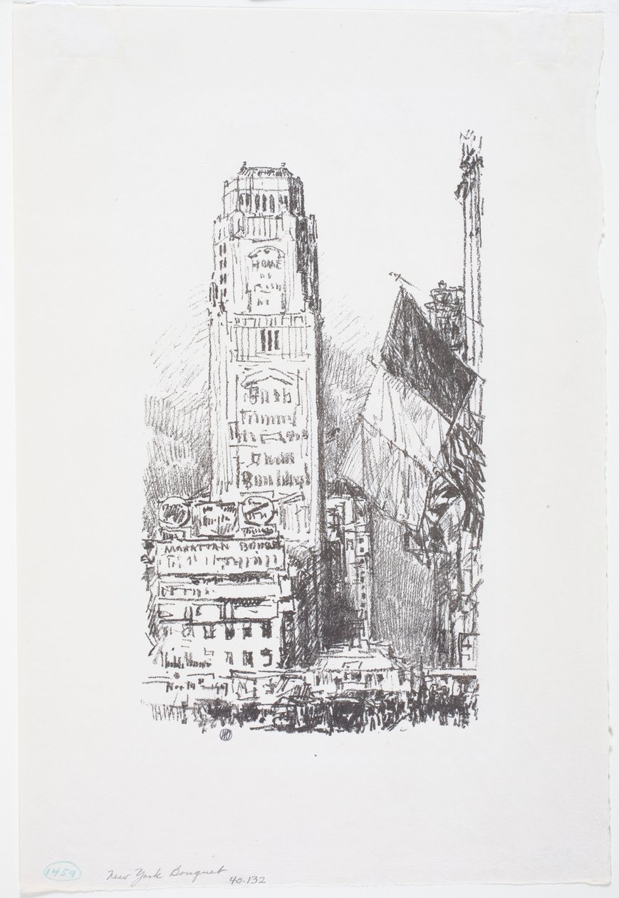 New York Boeket door Childe Frederick Hassam