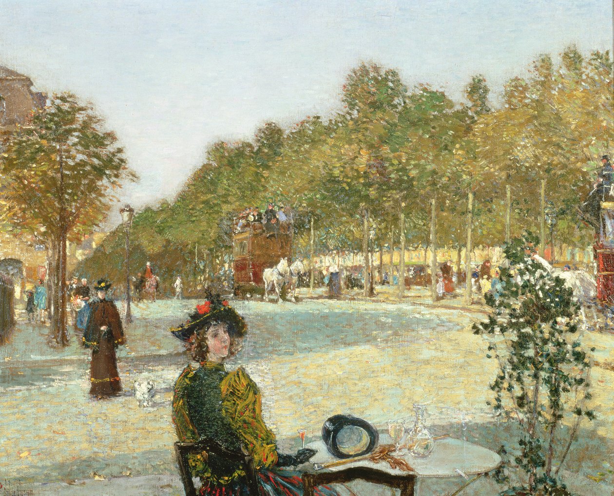 Septemberzonlicht, Parijs door Childe Frederick Hassam