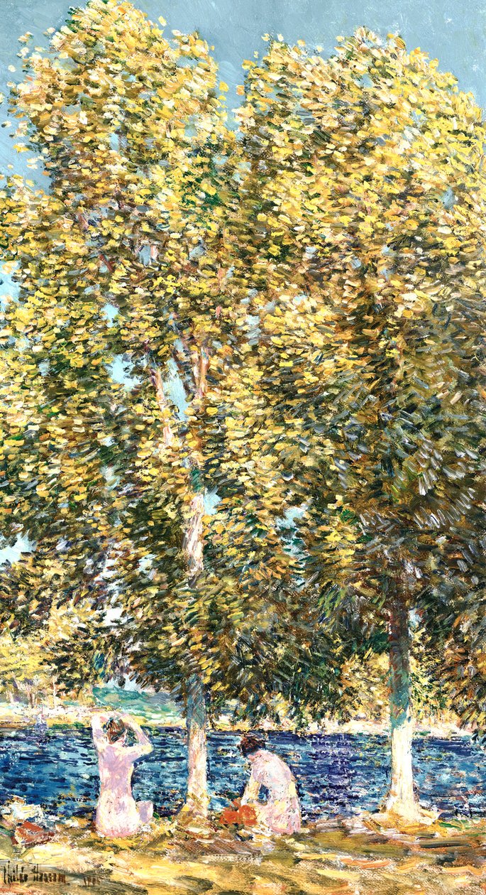 De Baders door Childe Frederick Hassam