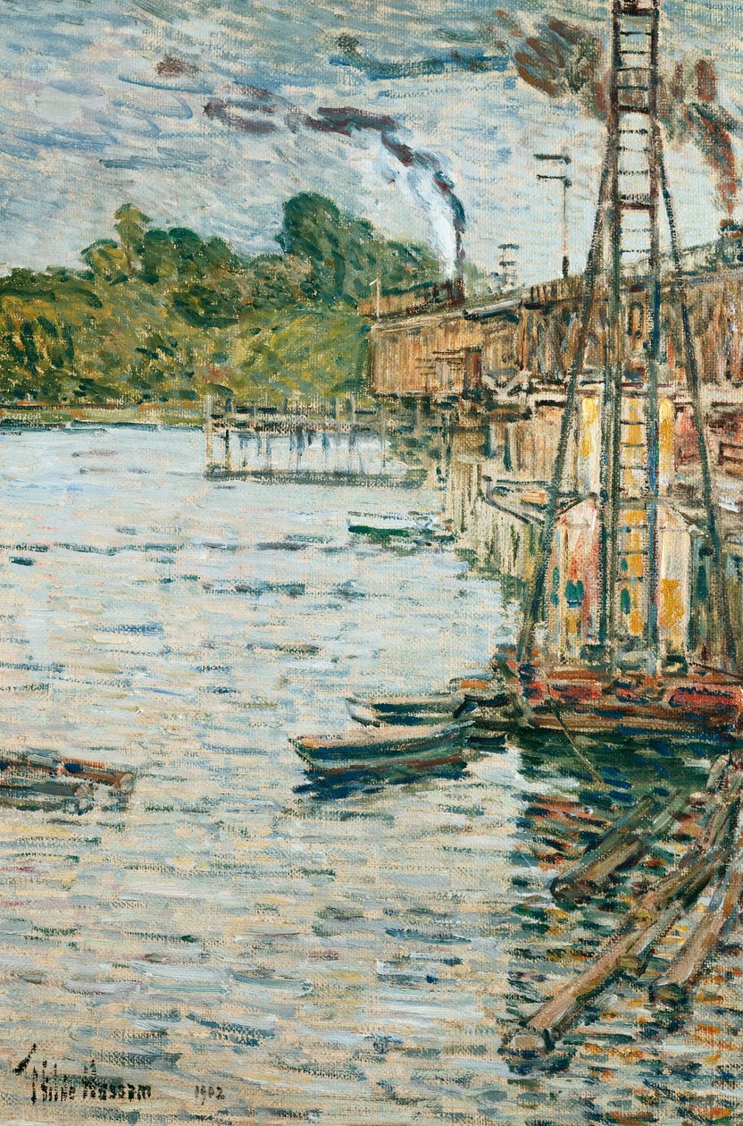 De Molenplas, Cos Cob, Connecticut door Childe Frederick Hassam