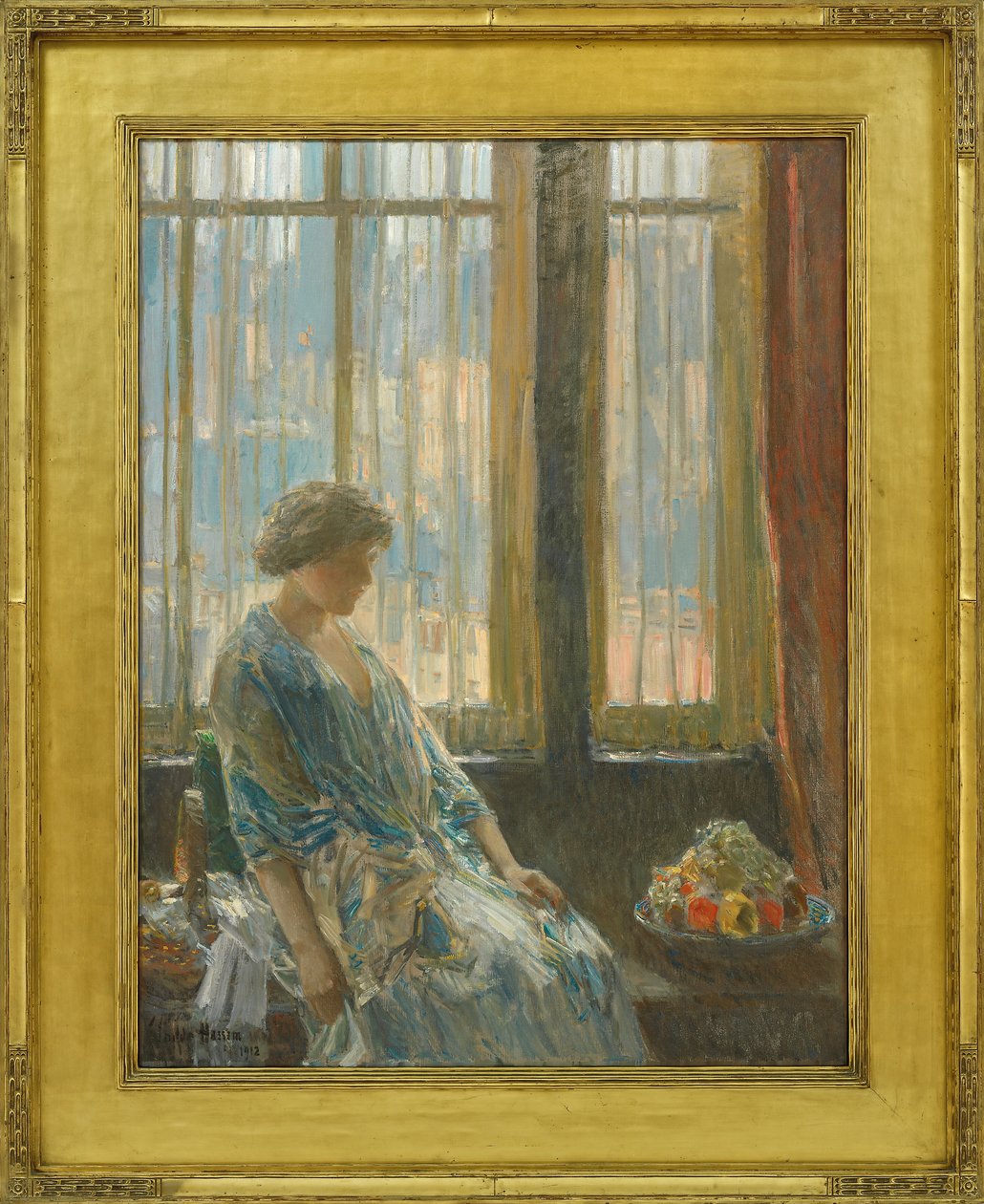 Het New York raam door Childe Frederick Hassam