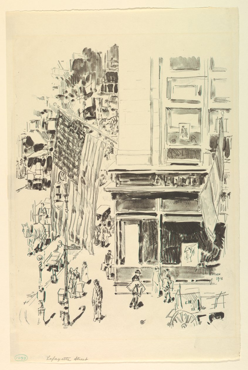 Lafayette Straat door Childe Hassam