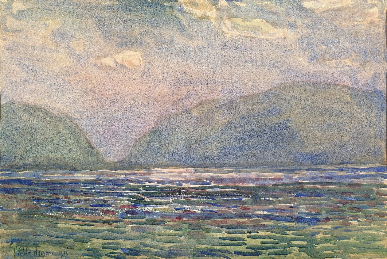 Middag boven Newburgh door Childe Hassam