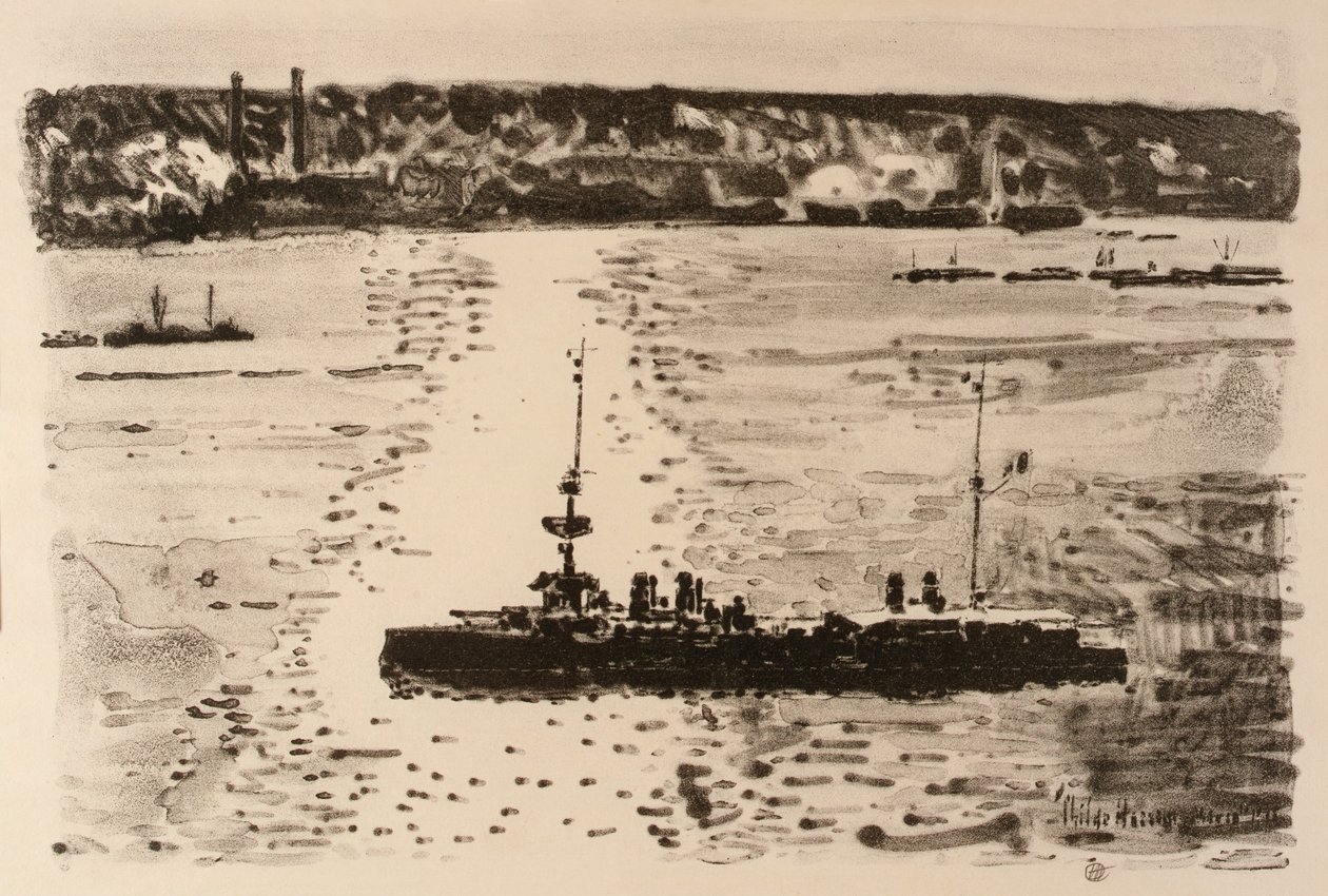 De Franse kruiser door Childe Hassam