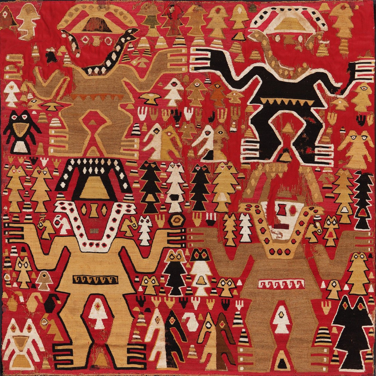 Ceremonieel textiel door Chimú style