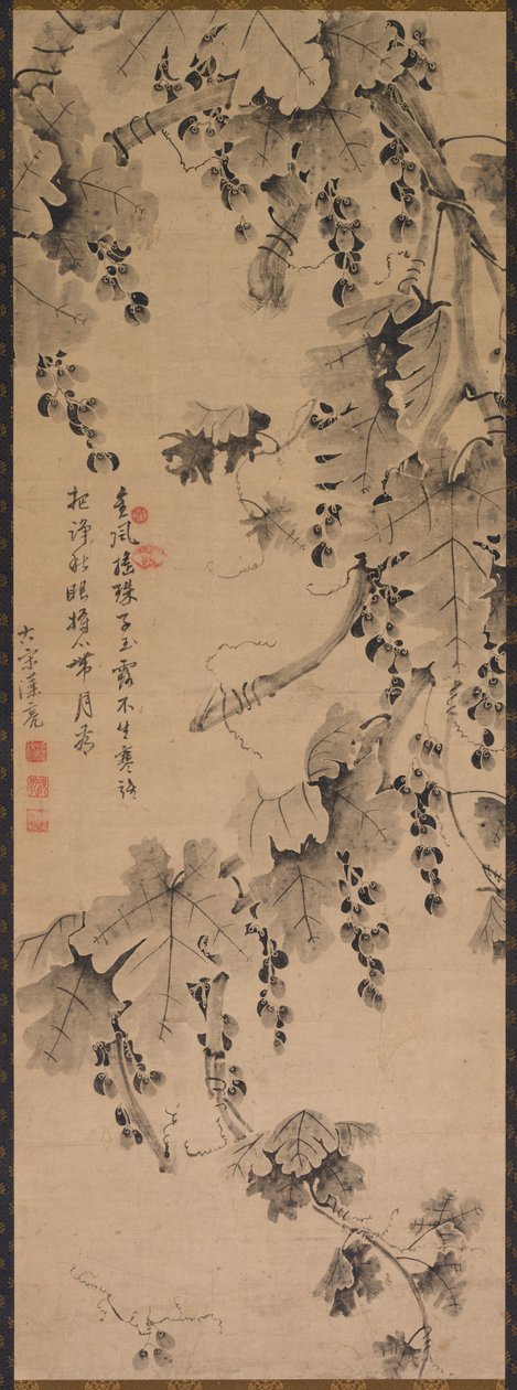 Druivenrank door China, Qing dynasty