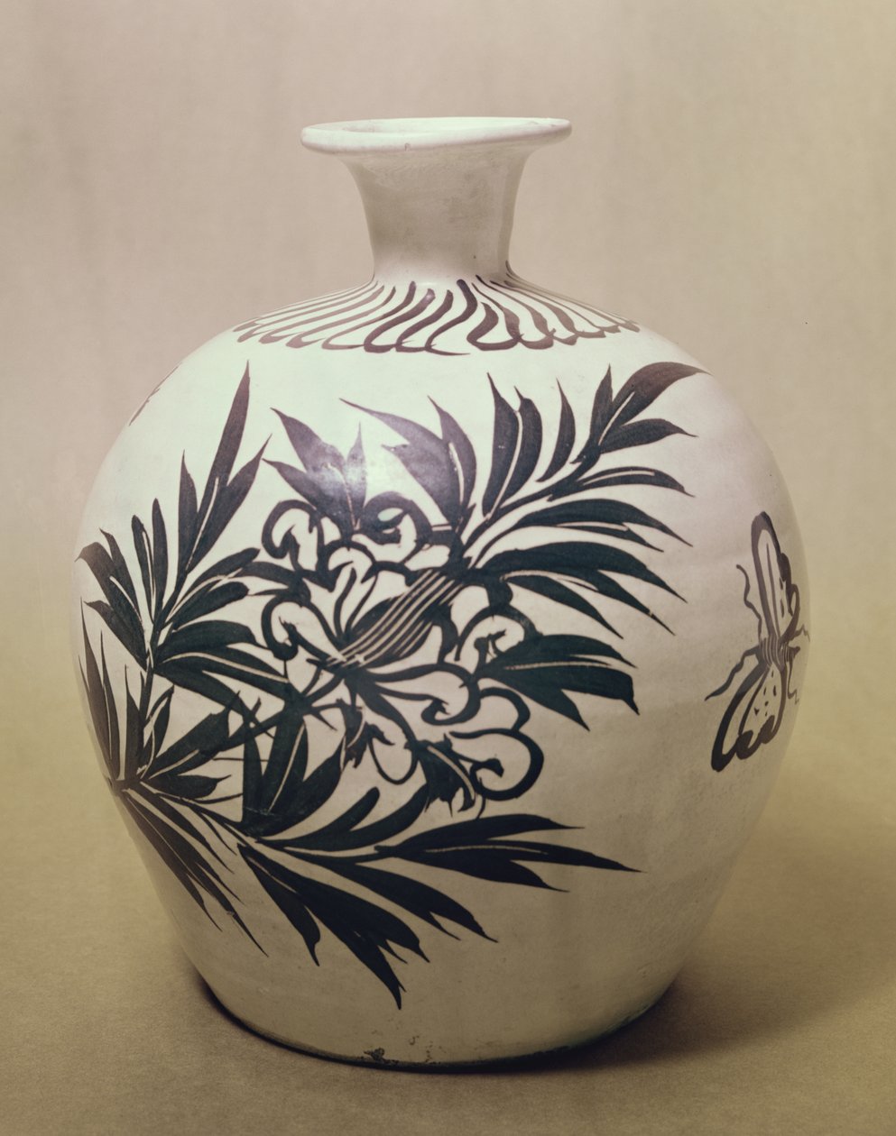 Steengoed fles, Tzu Chou type, waarschijnlijk Noordelijke Sung (960-1127) door Chinese School
