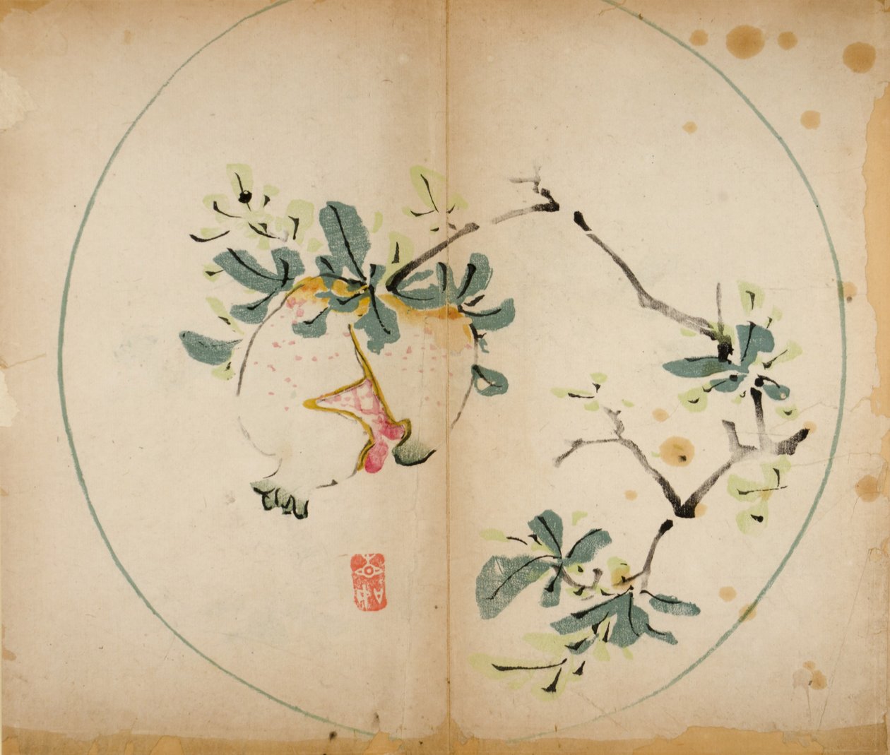 Tien Bamboe Studio Afdrukken, 1643 door Chinese School