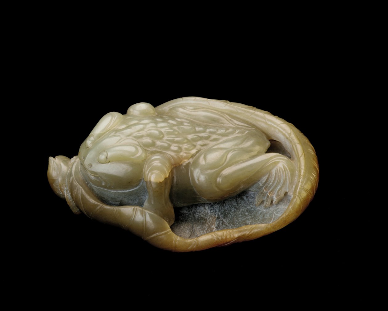 Pad op een lotusblad, 1500-1700 door Chinese School