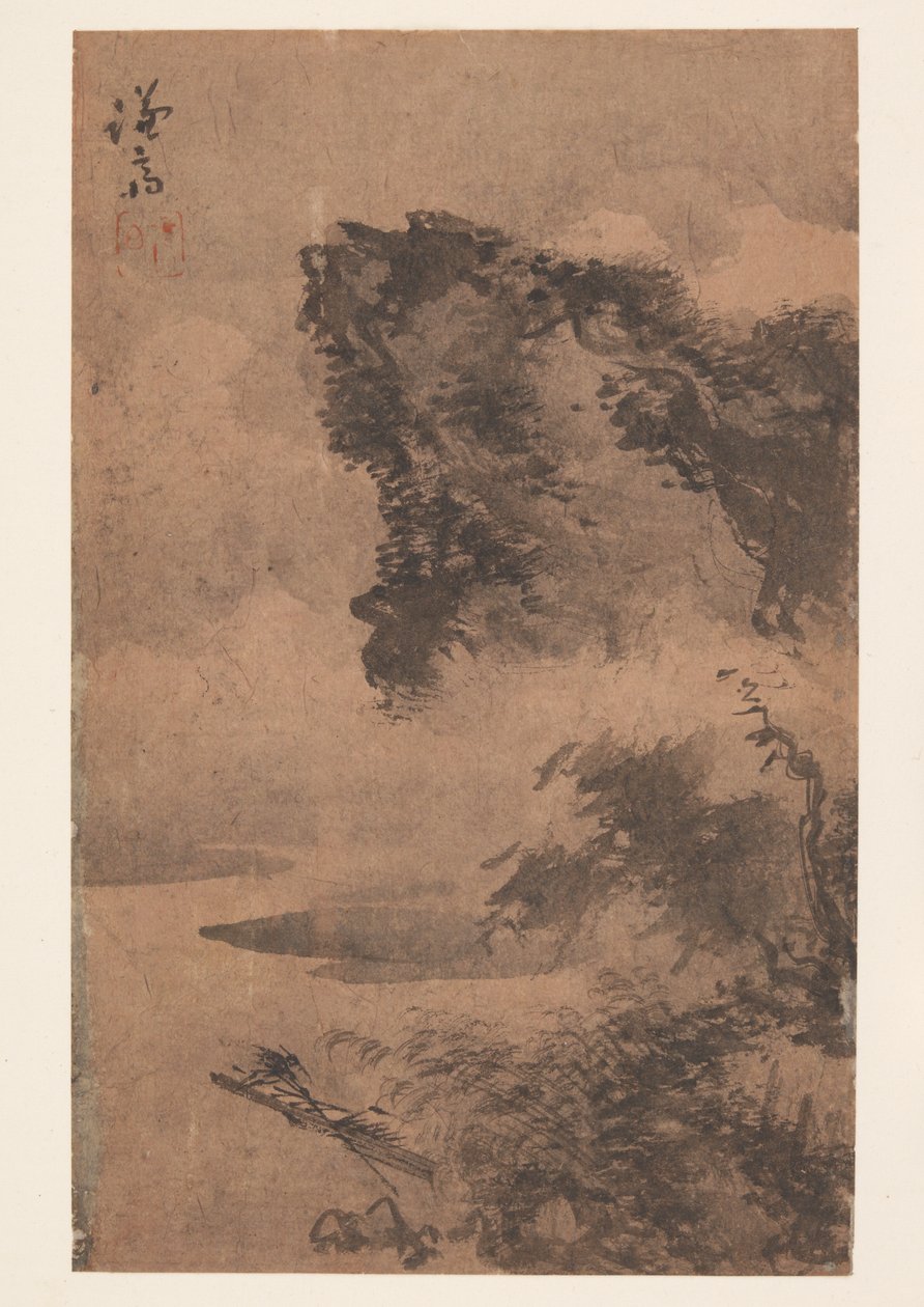 Landschap (albumblad) door Chong Son