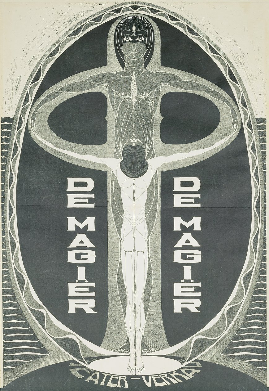 De tovenaar, ca. 1915 door Chris Lebeau