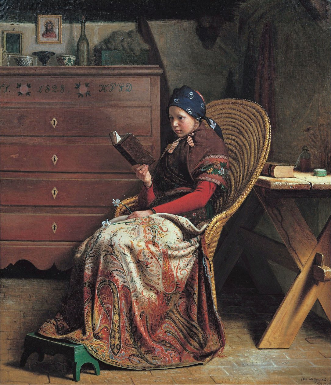 In een dennenbos. Studie door Christen Dalsgaard