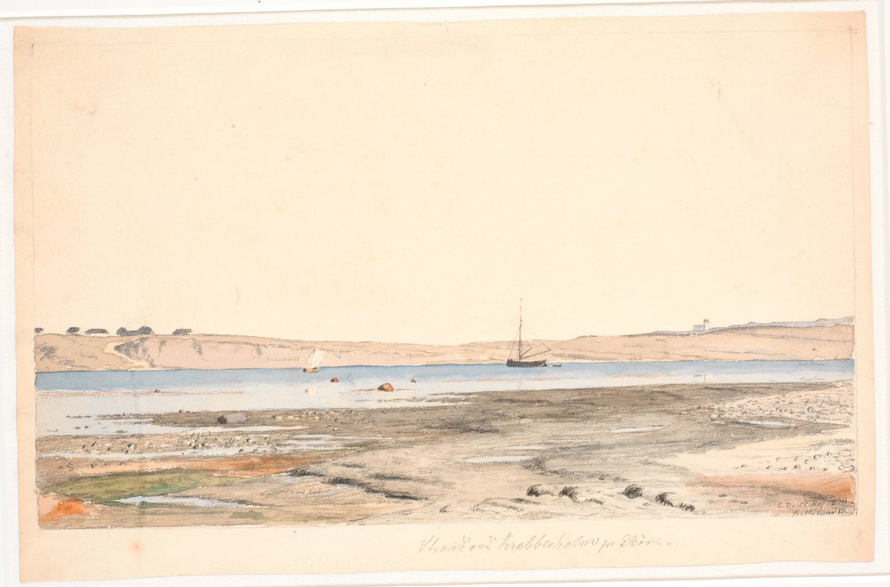Krabbesholm strand door Christen Dalsgaard