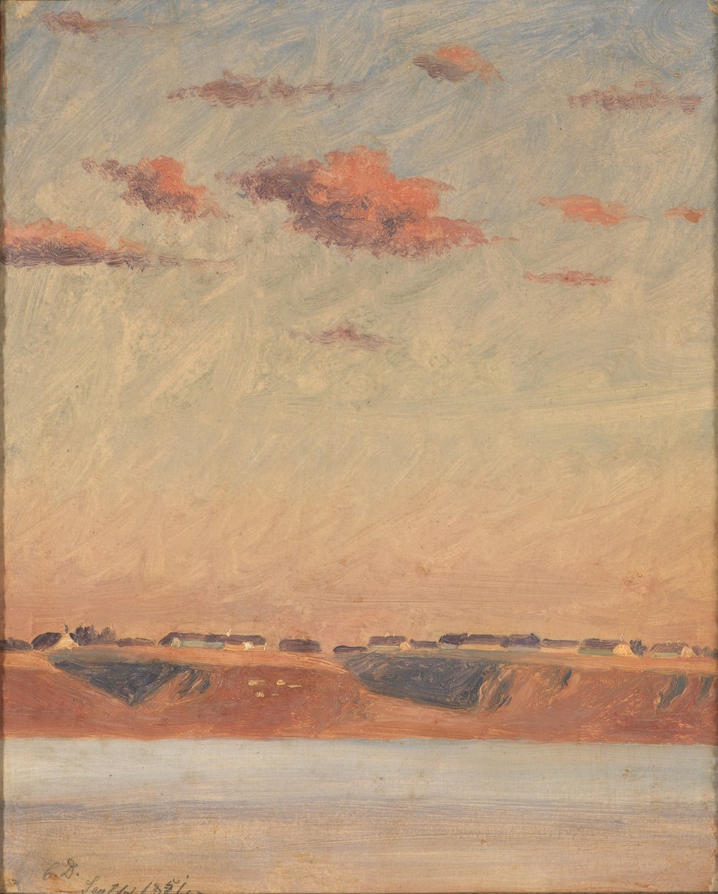 De Limfjord in Jutland. Studie door Christen Dalsgaard