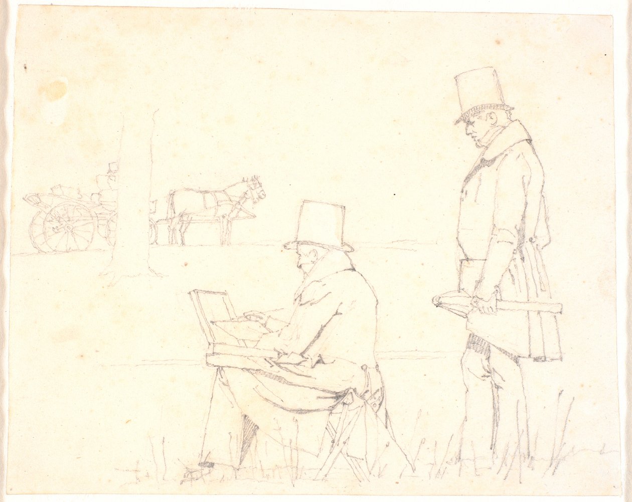 Eckersberg en Marstrand op studiereis door Christen Købke