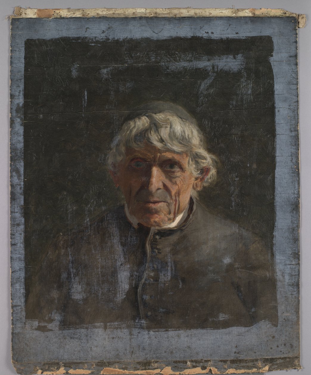 Portret van een oudere priester, c.1884 door Christian Jorgensen