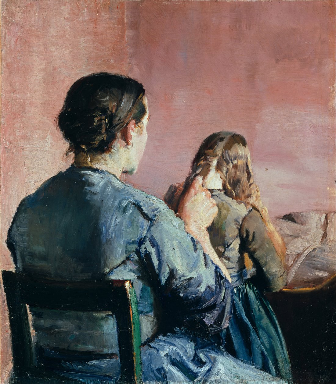 Haar Vlechten door Christian Krohg