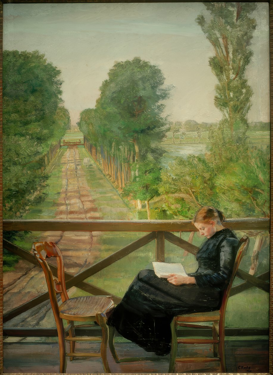 Villa Britannia, België door Christian Krohg