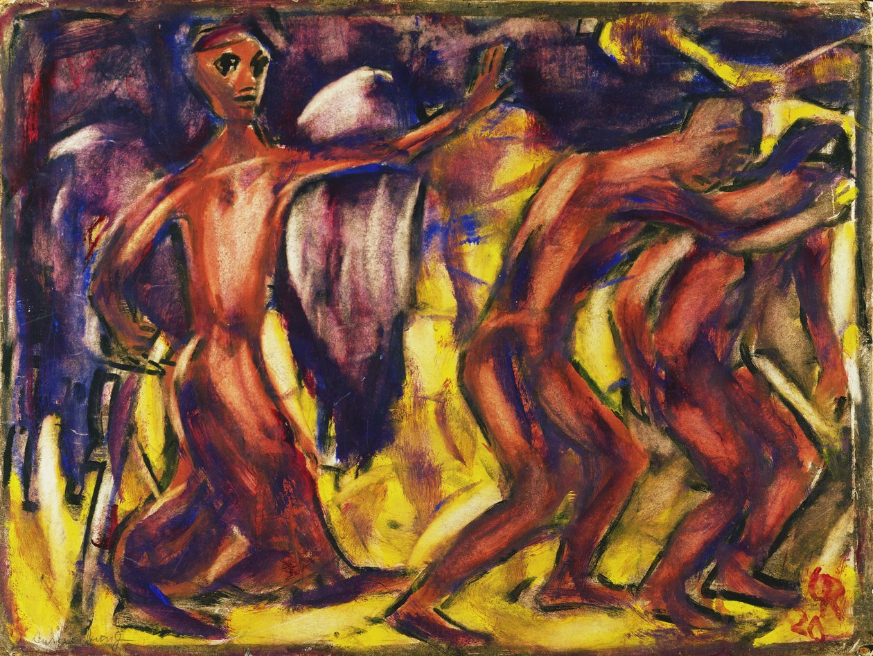 De verdrijving uit het paradijs, 1920 door Christian Rohlfs