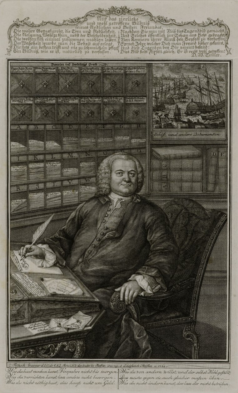 Portret van Burchard Fixen door Christian Fritzsch