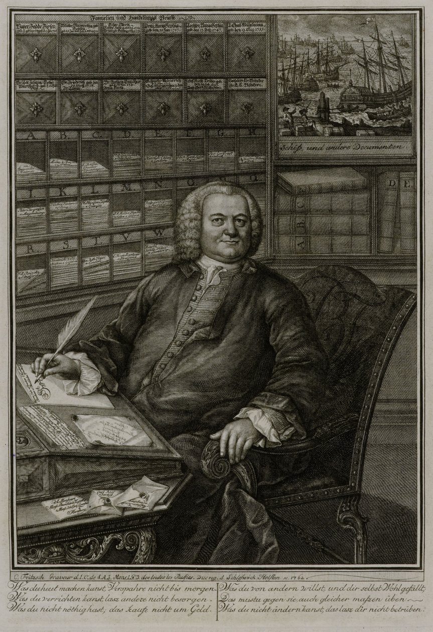 Portret van Burchard Fixen door Christian Fritzsch