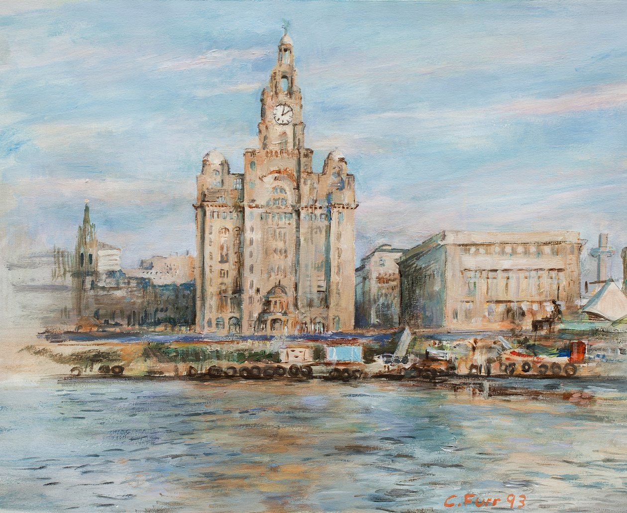 Liverpool Skyline door Christian Furr