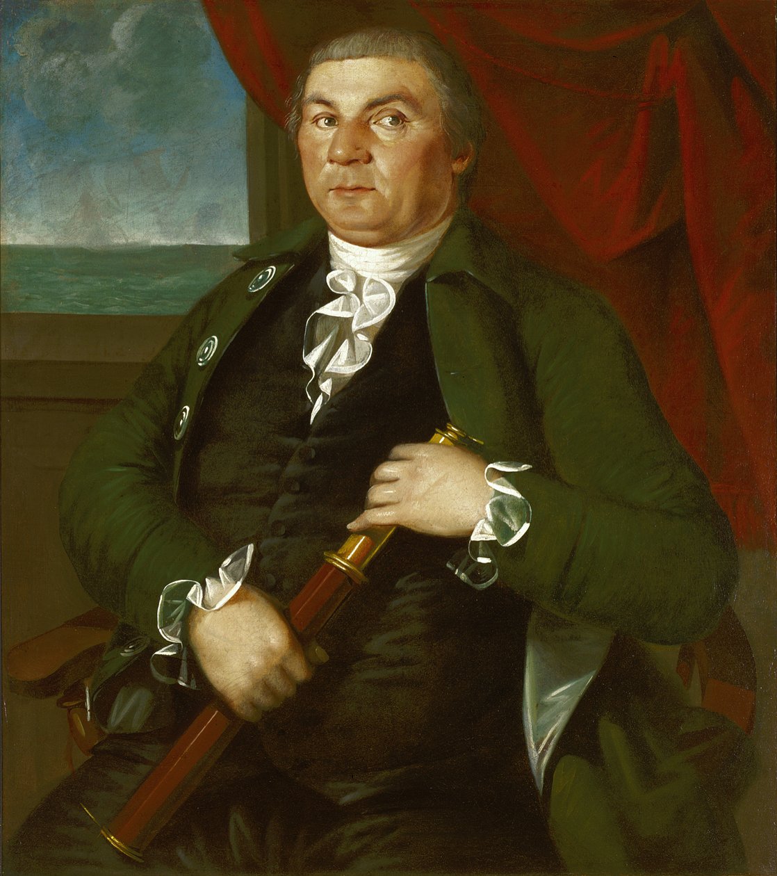 Kapitein David Coats, ca.1775 (olieverf op doek) door Christian Gullager