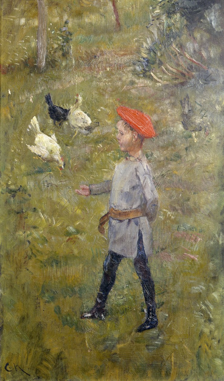 Per met de kippen, Hvitsten door Christian Krohg