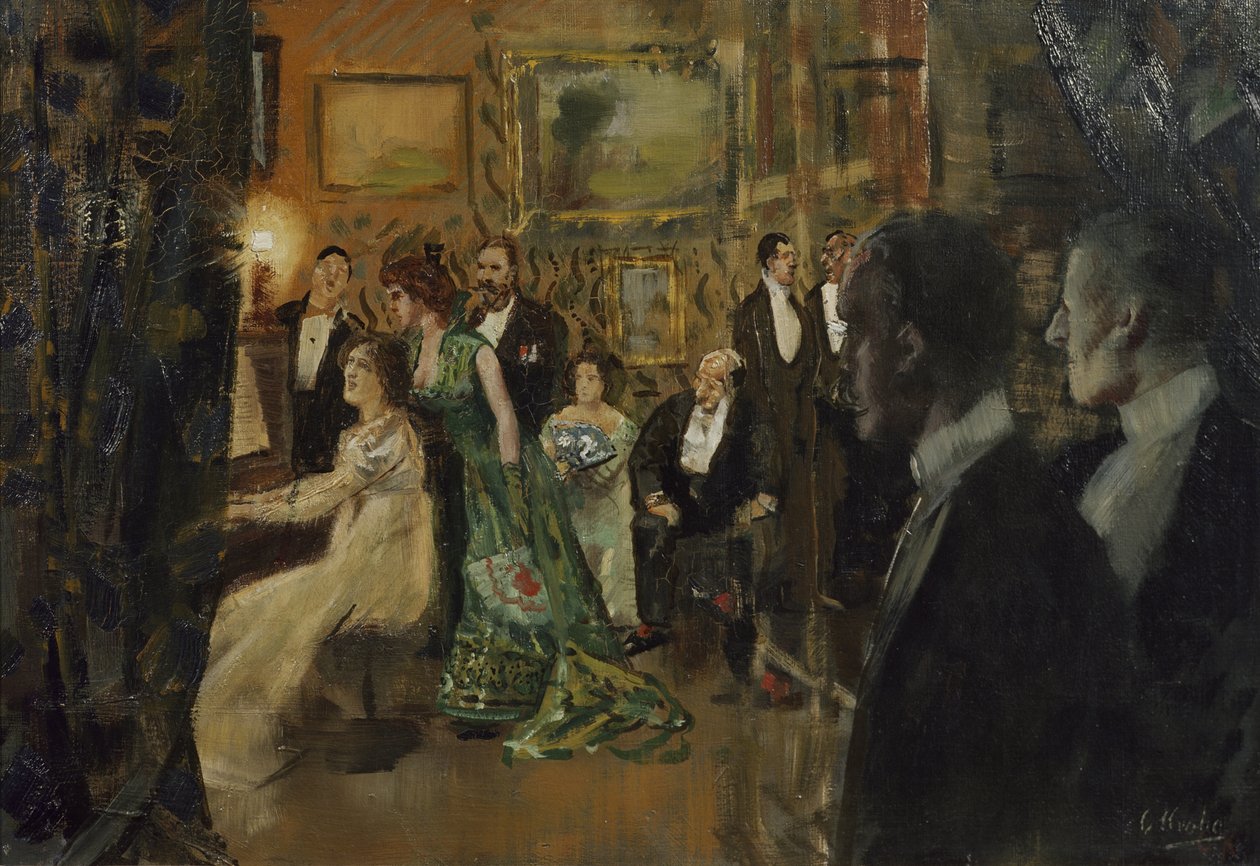 Soirée door Christian Krohg